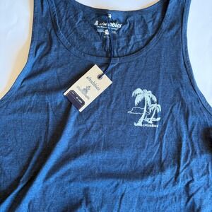 Chubbies The Relaxer Tank Top Mens XXL Navy Blue Graphic The Weekend Has Arrived